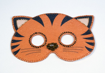Набор для шитья и вышивания карнавальная маска арт.МП-20х13 8340 Тигренок
