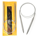 Спицы для вязания круговые Maxwell Gold, металлические на тросике арт.100-70 7,0 мм /100 см