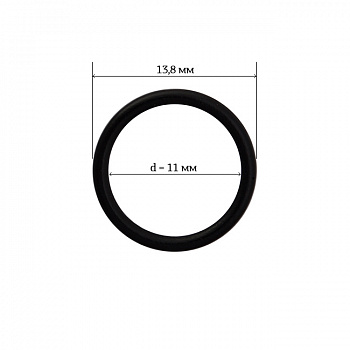 Кольцо для бюстгальтера Ø11мм металл ARTA.F.2830 цв.170 черный, уп.50шт