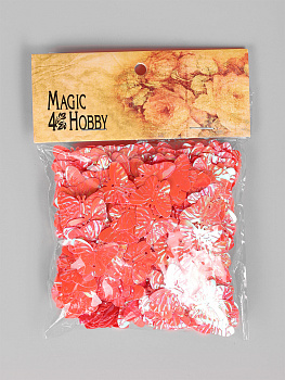 Пайетки россыпью арт.TBY-FLK288 15х20мм цв.028 ярк.розовый уп.50г