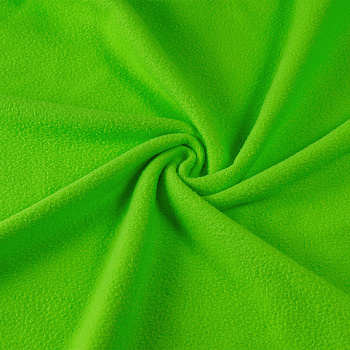 Ткань флис 2-х ст. TBY-0240-14 240 г/м² 100% ПЭ шир.150см  цв.14 (F333) неон зеленый уп.2м