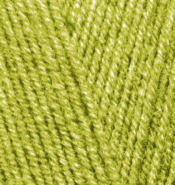 Пряжа для вязания Ализе LanaGold Fine (49% шерсть, 51% акрил) 5х100г/390м цв.193 фисташка