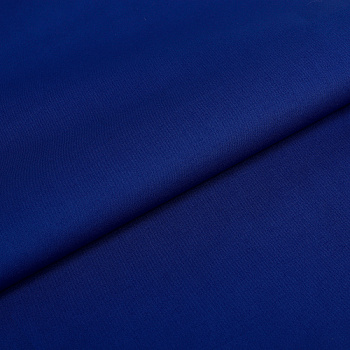 Ткань Поплин стрейч 125 г/м² 97% хлопок, 3% спандекс шир.150 см арт.TBY.Csp.1802.16 цв.16 синий рул.25м