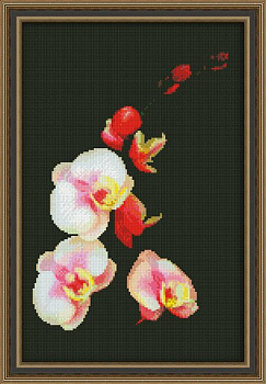 Набор для вышивания ЮНОНА арт.0118 Розовая орхидея 20х31 см