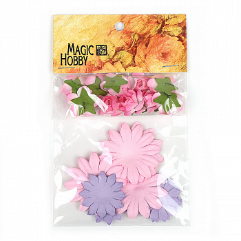 Цветы бумажные MAGIC HOBBY арт.MG-PF101 цв.1 уп.30шт