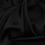 Ткань шелк Армани 90г/м² 97% ПЭ 3% Спандекс шир.150см арт.TBYArm-016 цв.16 черный уп.5м
