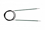 47185 Knit Pro Спицы круговые для вязания Zing 3мм/120см, алюминий, нефтритовый