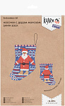 Набор для вышивания KLART арт. 8-394 Носочек с Дедом Морозом 6х8,5 см