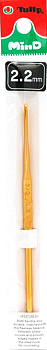 Tulip Крючок для вязания MinD арт.TA-0021E  2,2мм, сталь / золотистый