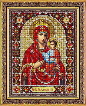 Набор для вышивания бисером Паутинка Б-1027 Пресвятая Богородица Избавительница, 20*25 см