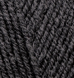 Пряжа для вязания Ализе Superlana midi (25% шерсть, 75% акрил) 5х100г/170м цв.196 т.серый меланж