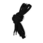 Шнурки плоские 14-16мм турецкое плетение дл.150см цв. черный (10 компл)
