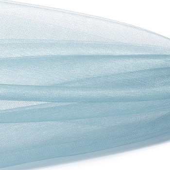 Фатин Кристалл средней жесткости блестящий арт.K.TRM шир.300см, 100% полиэстер цв. 67 К уп.5м - св.голубой