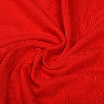 Ткань трикотаж Кулирка хлопок 145г опененд 100+100см красный 18-1763 уп.6м