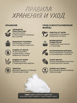 Перья для рукоделия декоративные TBY.F01 цв.белый уп.100шт
