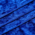 Ткань Бархат мраморный 260 г/м² 95% пэ, 5% спандекс шир.150 см арт.С.2104.07 цв.синий уп.1м