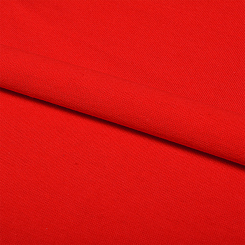 Ткань кулирка гл/крашеный, 145г/м²  100% хлопок шир.100+100см арт.ДЛ1453044 цв.красный пач.70-90м (1кг-3,5м)