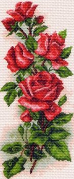 Набор для вышивания МАТРЕНИН ПОСАД арт.24х47 - 1074/Н Алые розы