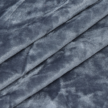 Ткань Бархат мраморный 260 г/м² 95% пэ, 5% спандекс шир.150 см арт.С.2104.04 цв.серый рул.35м