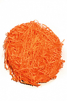 Наполнитель 102/35 бумажный рифленый- оранжевый (3мм/50г)