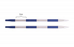 42126 Knit Pro Спицы съемные для вязания SmartStix 4,5мм для длины тросика 28-126см, алюминий, серебристый/иолит