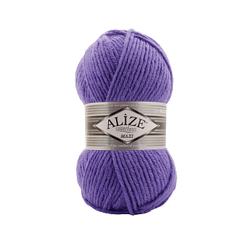 Пряжа для вязания Ализе Superlana maxi (25% шерсть, 75% акрил) 5х100г/100м цв.851 фиолетовый