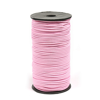 Резинка TBY шляпная (шнур круглый) цв.F134 розовый 3,0мм боб.100м