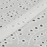 Ткань шитье TBY-Y583-01 100г/м2 100% хлопок шир.150см цв.белый рул.10м