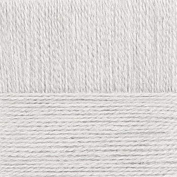 Пряжа для вязания ПЕХ Ангорская тёплая (40% шерсть, 60% акрил) 5х100г/480м цв.008 св.серый