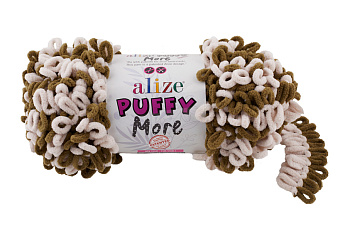 Пряжа для вязания Ализе Puffy More (100% микрополиэстер) 2х150г/11,5м цв.6264