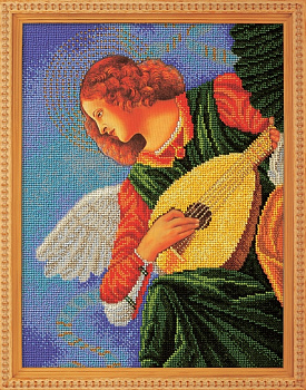 Набор для вышивания бисером КРОШЕ арт. В-603 Музицирующий ангел.Терцо 26х35 см