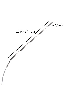 Спицы круговые для вязания на тросиках Maxwell Black арт.60-25 2,5 мм /60 см