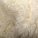 Мех овчина декоративный, целая шкура, высота ворса 20 мм, растительного дубления, цв.белый, размер 70-80 дм²
