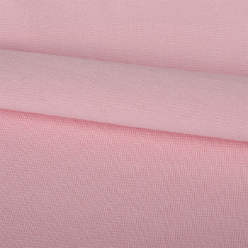 Ткань трикотаж Кулирка с лайкрой 175г опененд 100+100см розовое безе 13-2804 пач.45-70м