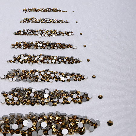 Набор Стразы холодной фиксации MAGIC 4 HOBBY арт.TBY.MIX 1 цв.золото уп.1000шт