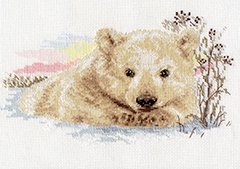 Набор для вышивания АЛИСА арт.1-19 Северный медвежонок 27х16 см