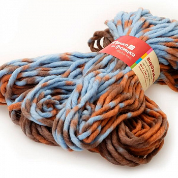 Пряжа для вязания ТРО Вирджиния (100% мериносовая шерсть) 5х150г/85м цв.4344 секционный