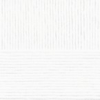 Пряжа для вязания ПЕХ Нежная (50% хлопок, 50% акрил) 5х50г/150м цв.001 белый