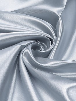 Ткань Атлас-сатин 67 г/м² 100% полиэстер шир.150 см арт.AS.27 цв.серый рул.100м