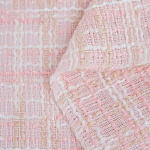 Ткань Твид Шанель 490 г кв.м 100% полиэстер шир.148 см арт.Р.35327.01 цв.01 розовый уп.25м (±5м)