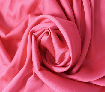 Ткань шелк Армани 89 г/м² 97% полиэстер, 3% спандекс шир.148 см арт.Р.11297.28 цв.28 розовый уп.25м (±5м)