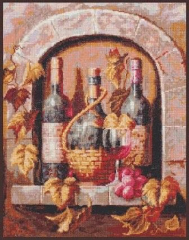 Набор для вышивания ПАЛИТРА арт.04.004 Натюрморт с вином 26х32 см