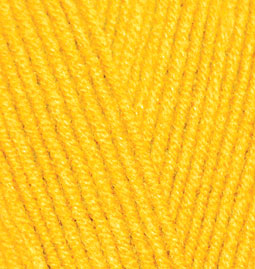 Пряжа для вязания Ализе LanaGold Fine (49% шерсть, 51% акрил) 5х100г/390м цв.216 желтый