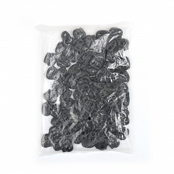Фиксатор пластиковый для шнура TBY.0060.PP (23х20мм, 2 отв.5мм) цв.черный уп. 100шт