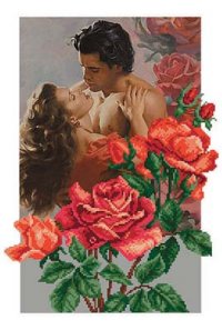 Набор для вышивания бисером МАТРЕНИН ПОСАД арт.37х49 - 0015/Б Розы любви