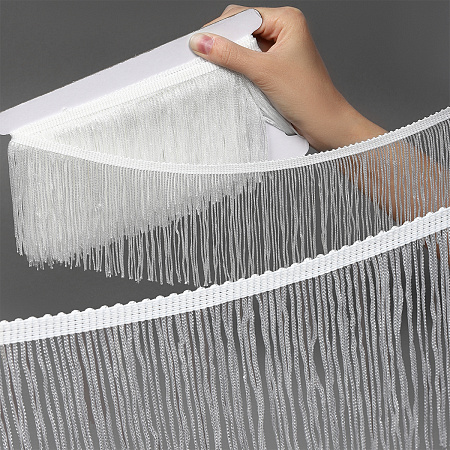 Бахрома отделочная TBY 10 см цв.белый уп.4,5м