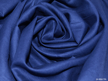 Ткань сатин гл/крашеный, 120 г/м², 100% хлопок, шир.220см, цв.19-3950 синий рул.60м