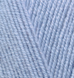 Пряжа для вязания Ализе LanaGold Fine (49% шерсть, 51% акрил) 5х100г/390м цв.040 голубой
