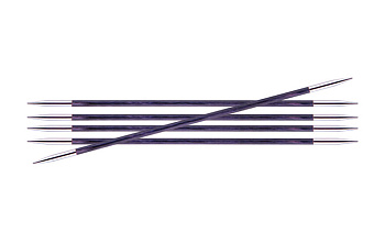29033 Knit Pro Спицы чулочные для вязания Royale 3мм /20см, ламинированная береза, фиолетовый, 5шт