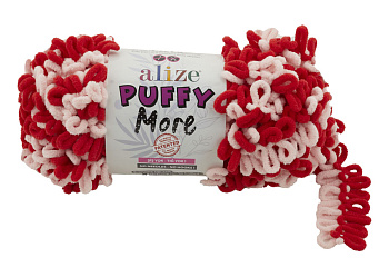 Пряжа для вязания Ализе Puffy More (100% микрополиэстер) 2х150г/11,5м цв.6280